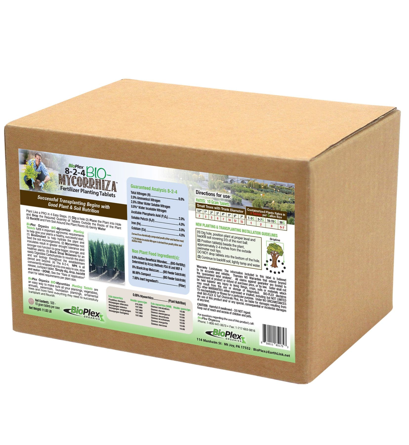 Bio-Mycorrhizal 8-2-4 Planting Tablets (10Gram)